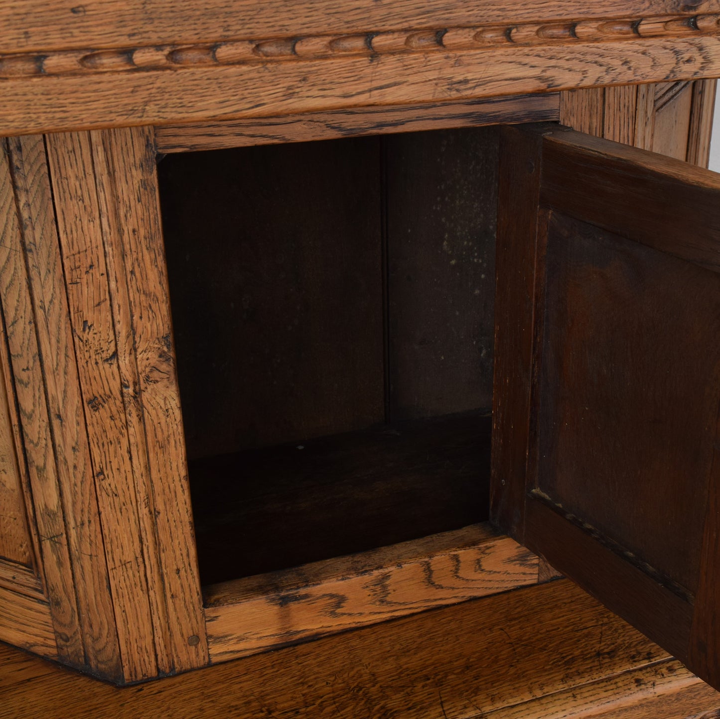 Small Oak Court Cabinet