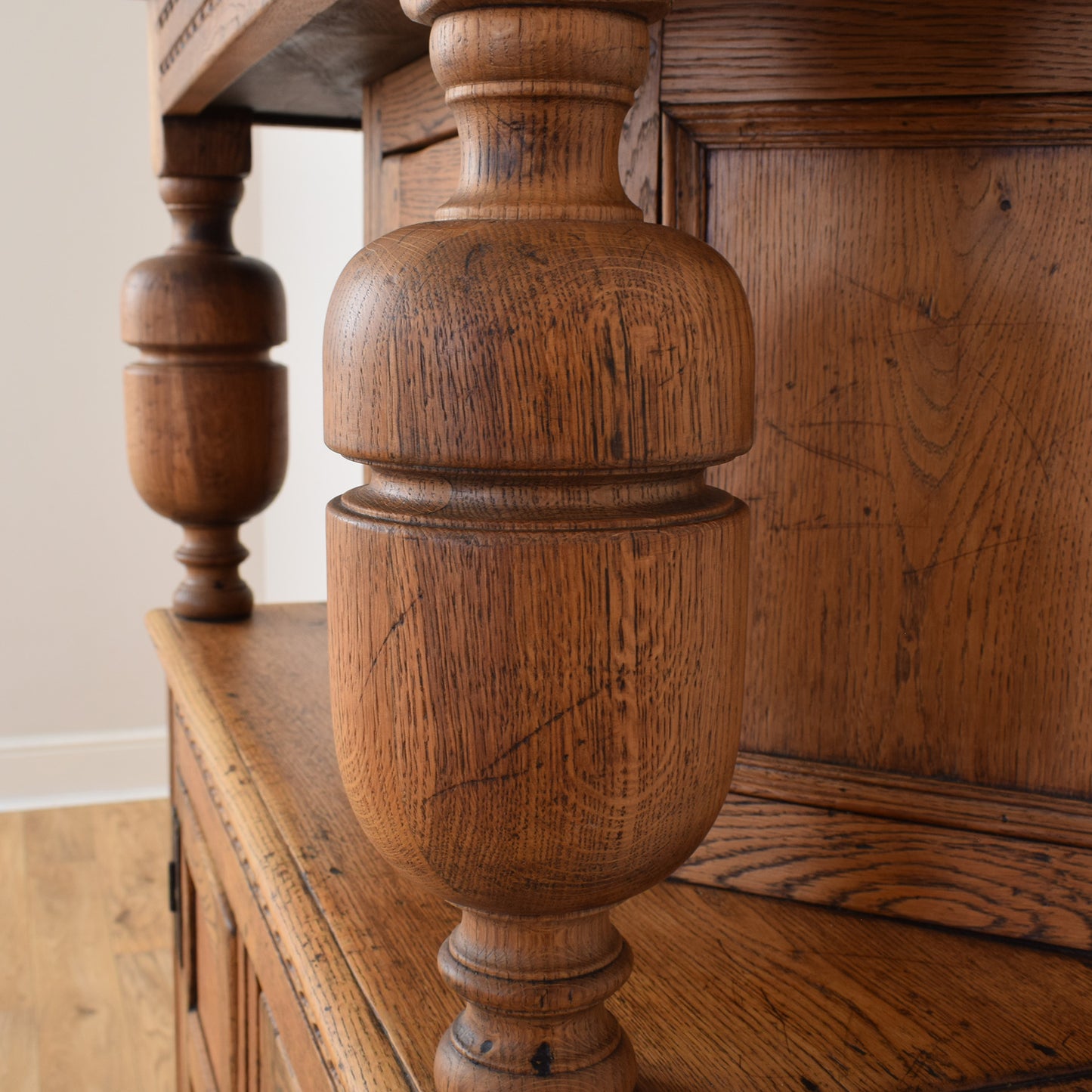 Small Oak Court Cabinet