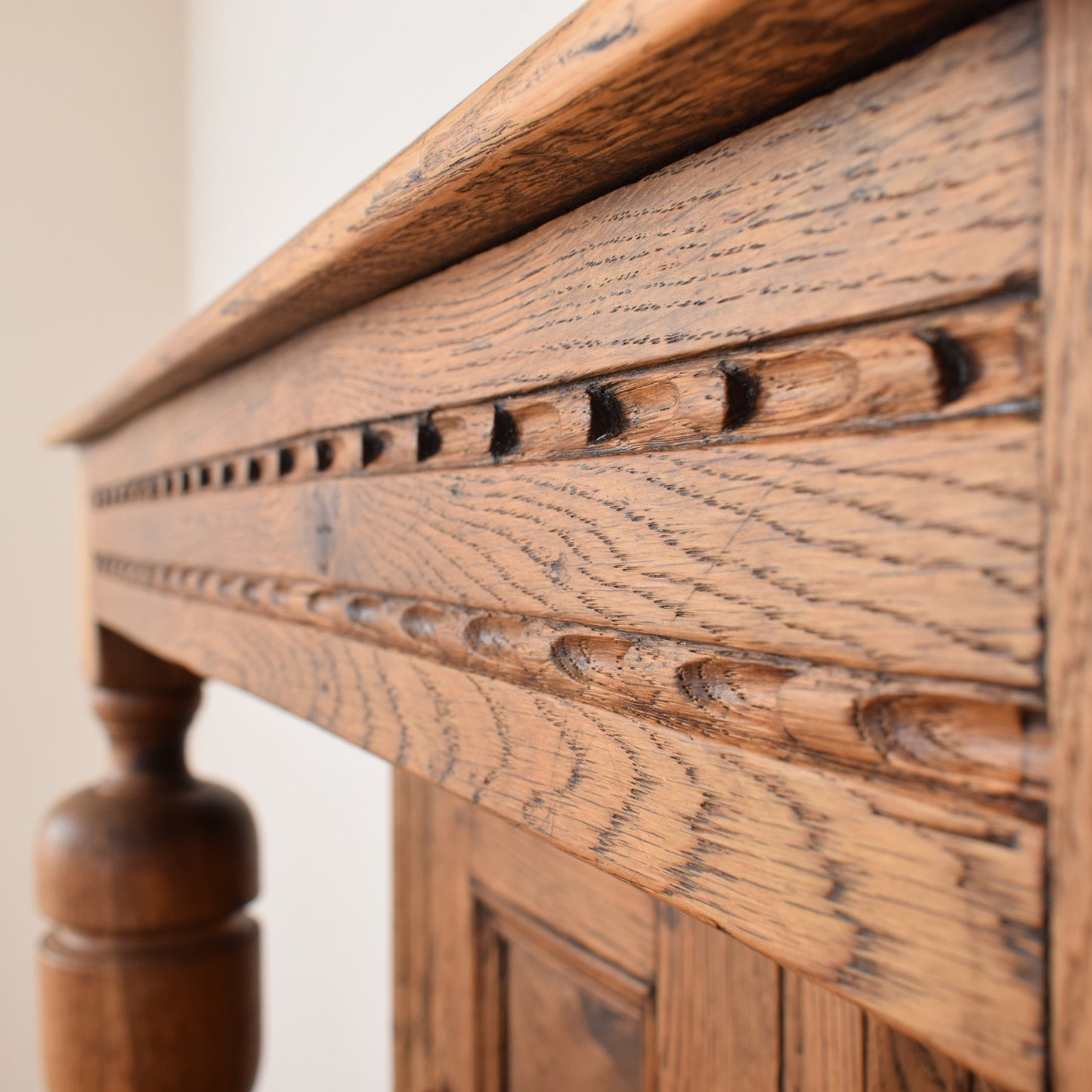 Small Oak Court Cabinet
