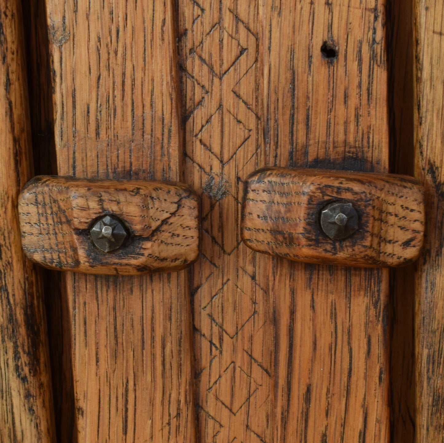 Small Oak Court Cabinet