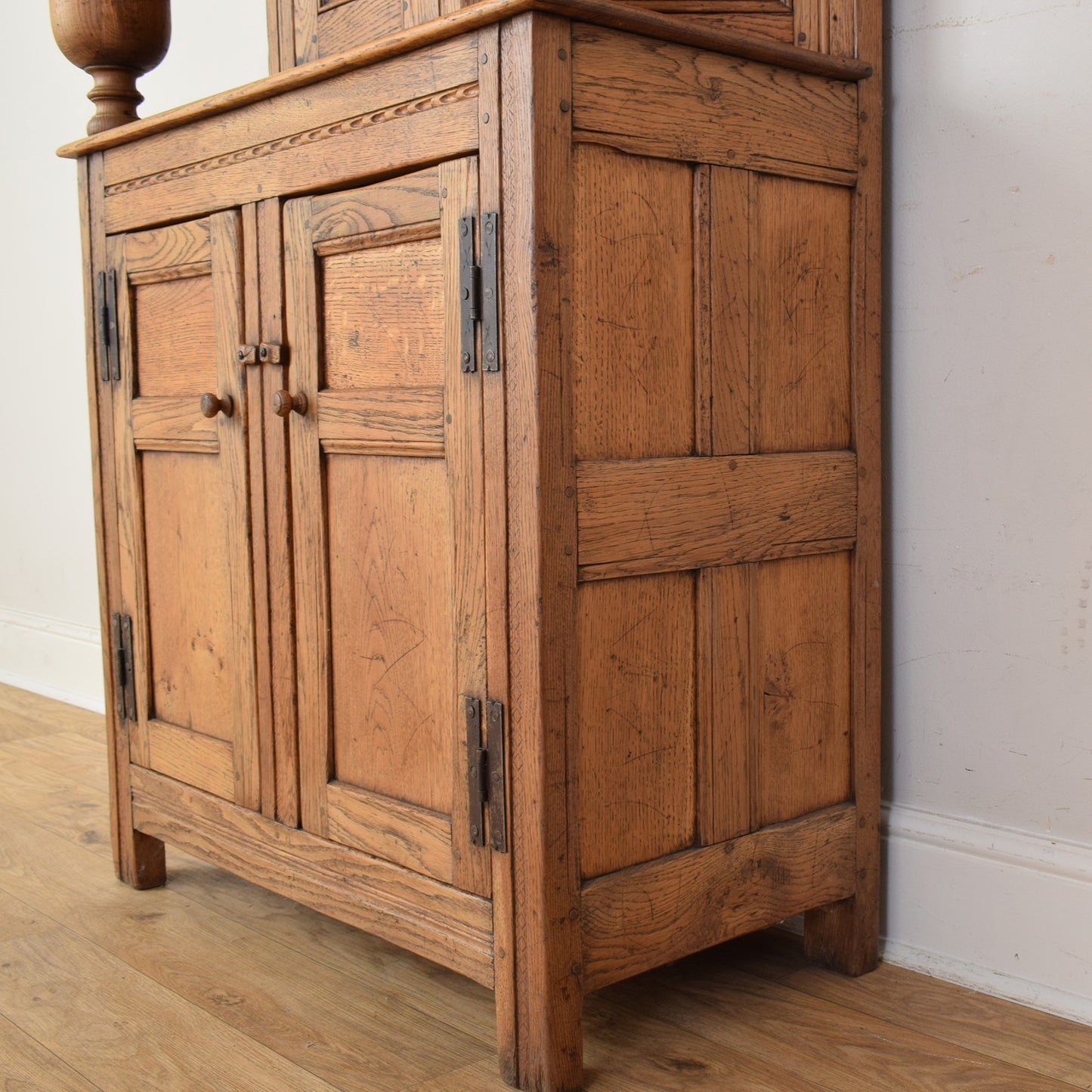 Small Oak Court Cabinet