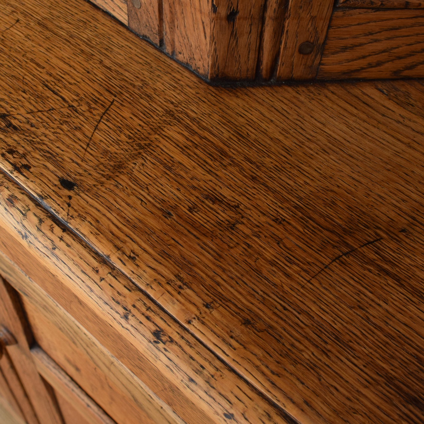 Small Oak Court Cabinet