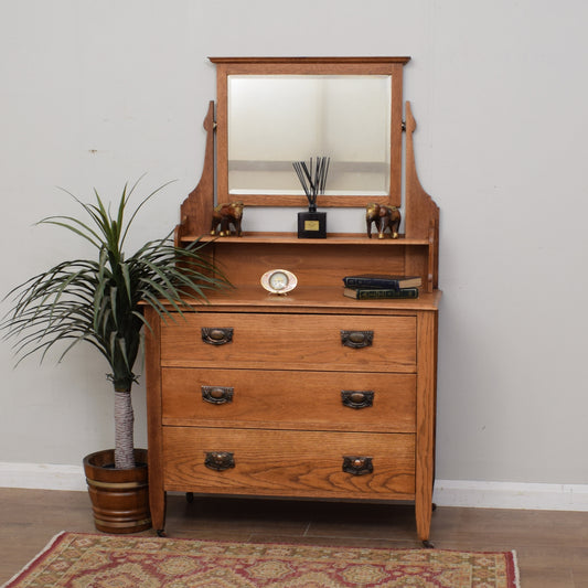 Restored Oak Dressing Table