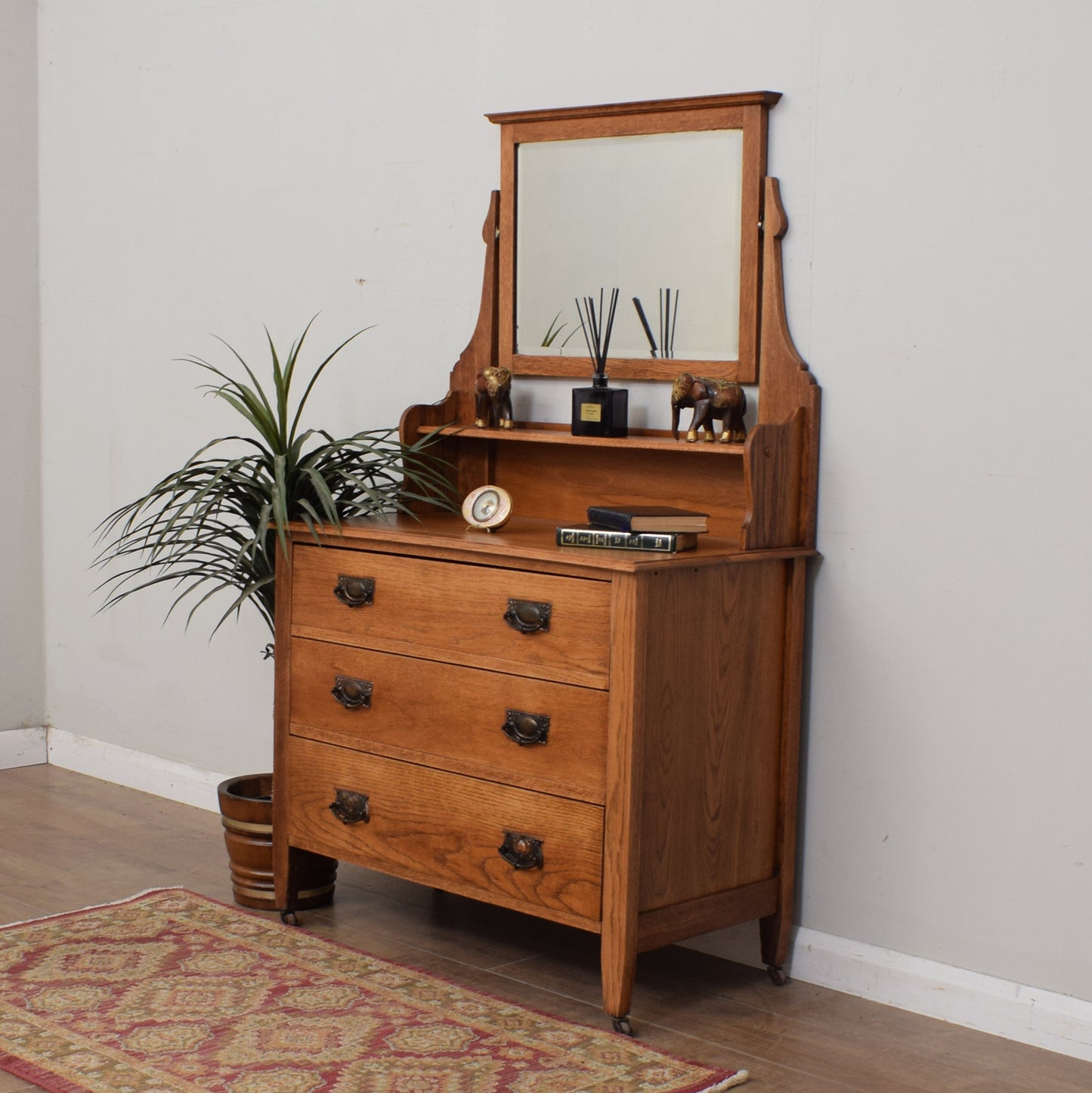 Restored Oak Dressing Table