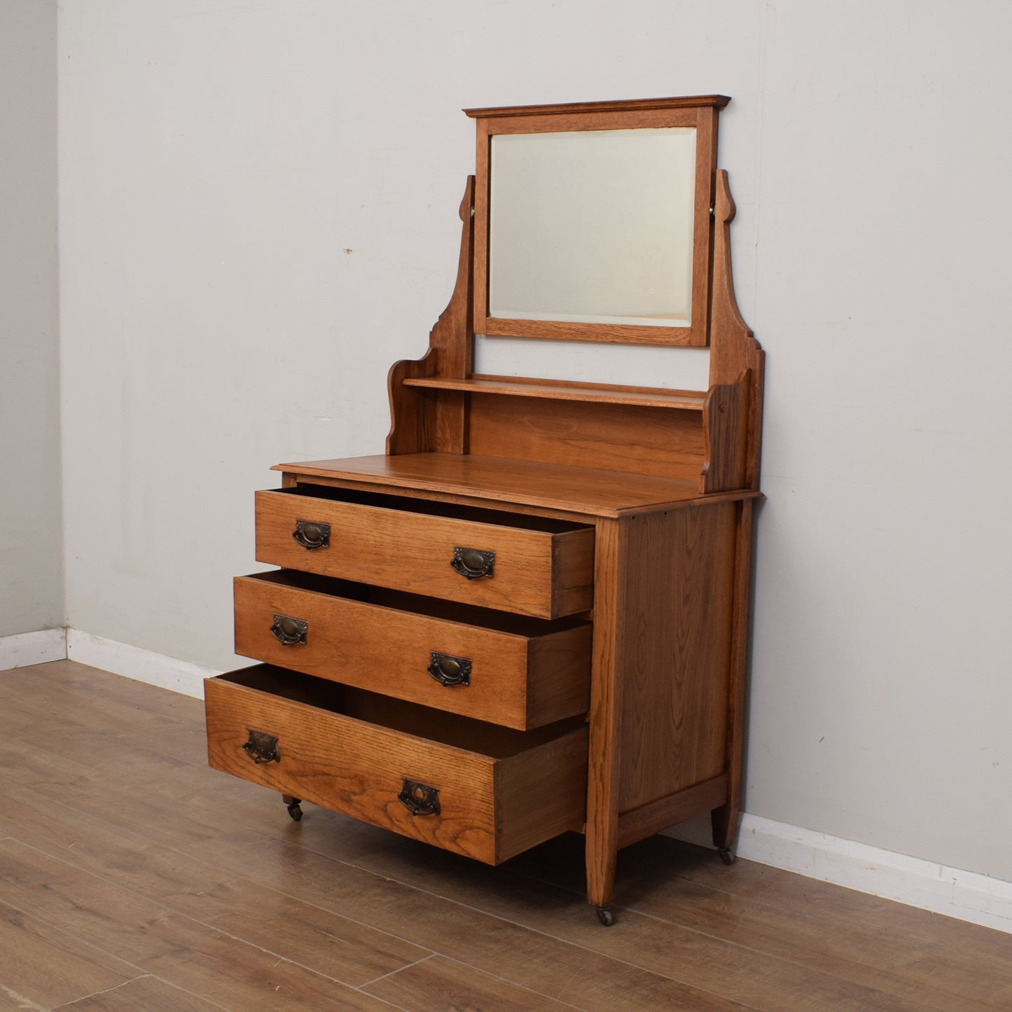 Restored Oak Dressing Table