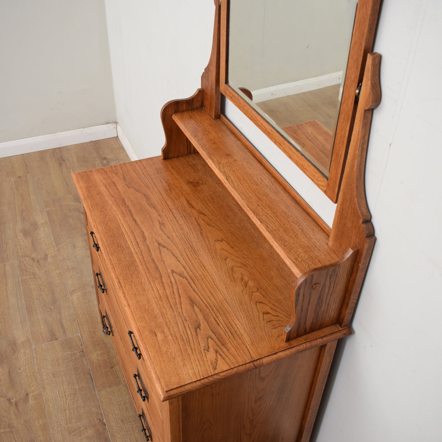 Restored Oak Dressing Table