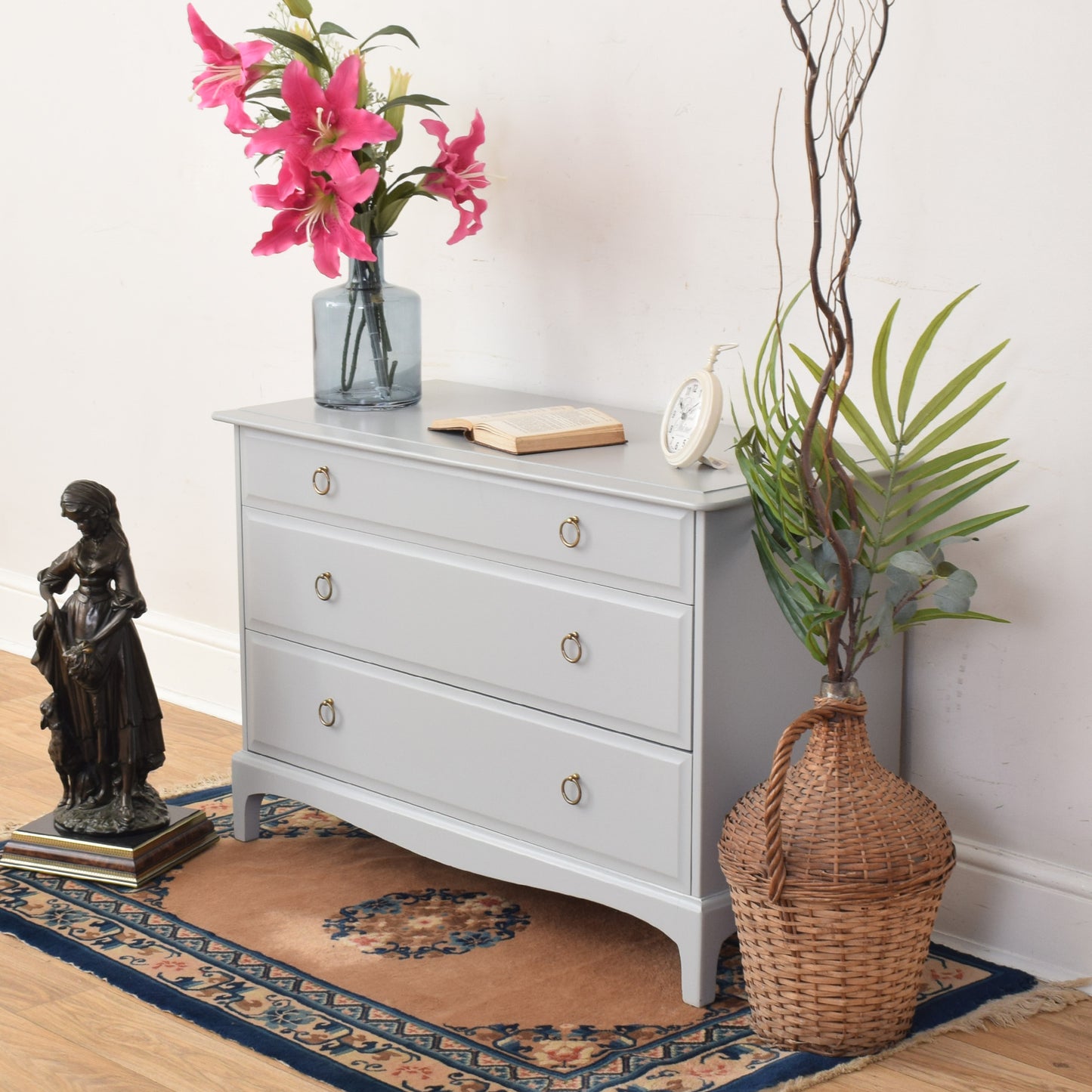 Painted Stag Chest Of Drawers