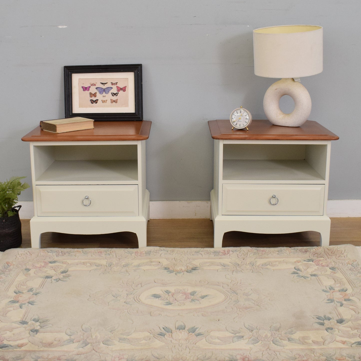 Pair of Painted Stag Bedsides