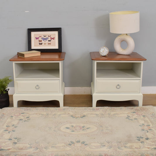 Pair of Painted Stag Bedsides