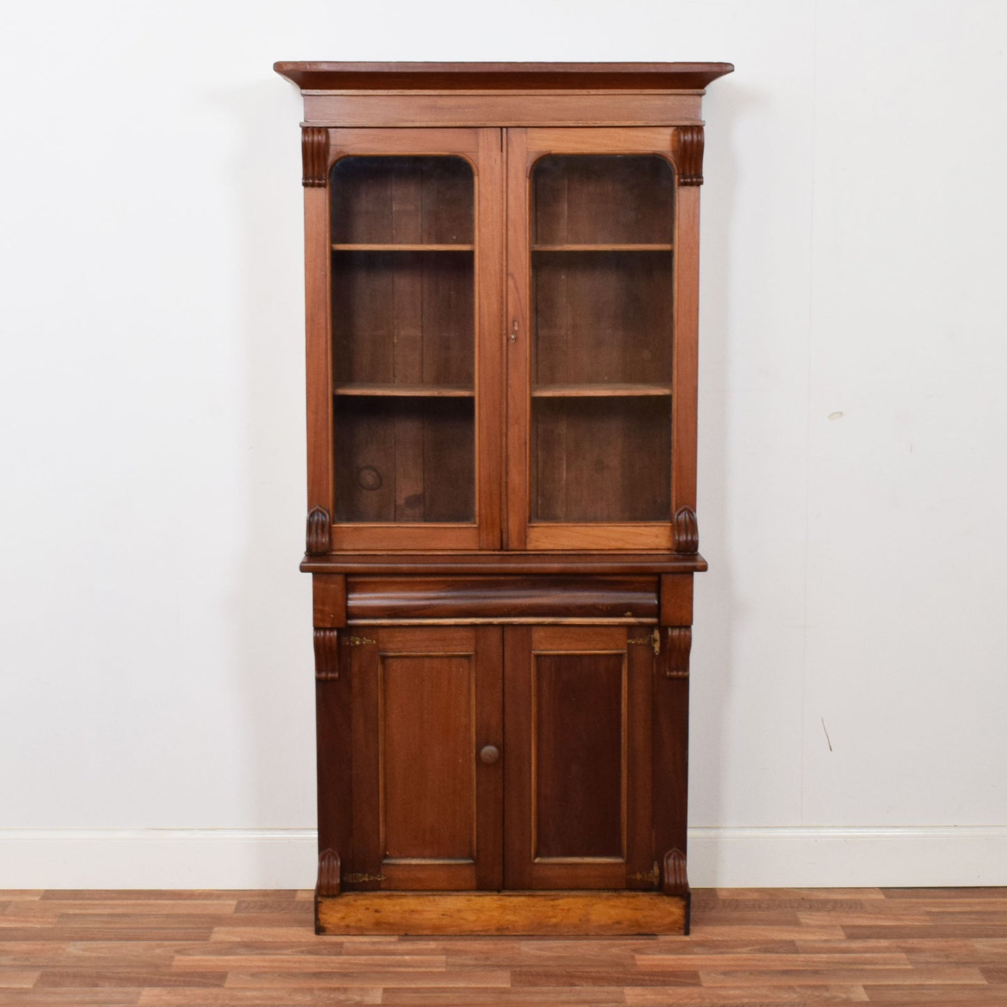 Glazed Mahogany Display Dresser