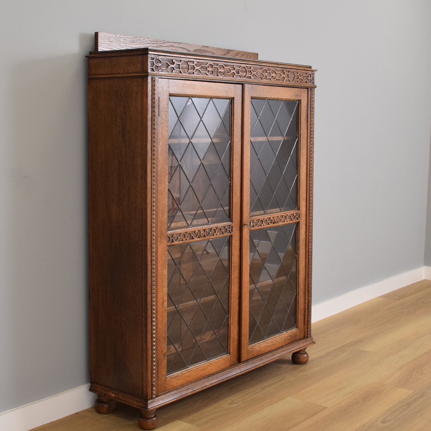 Glazed Oak Cabinet