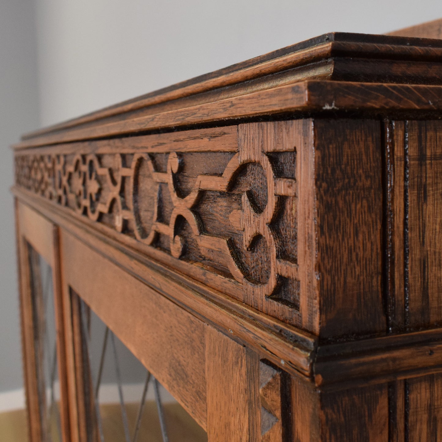 Glazed Oak Cabinet