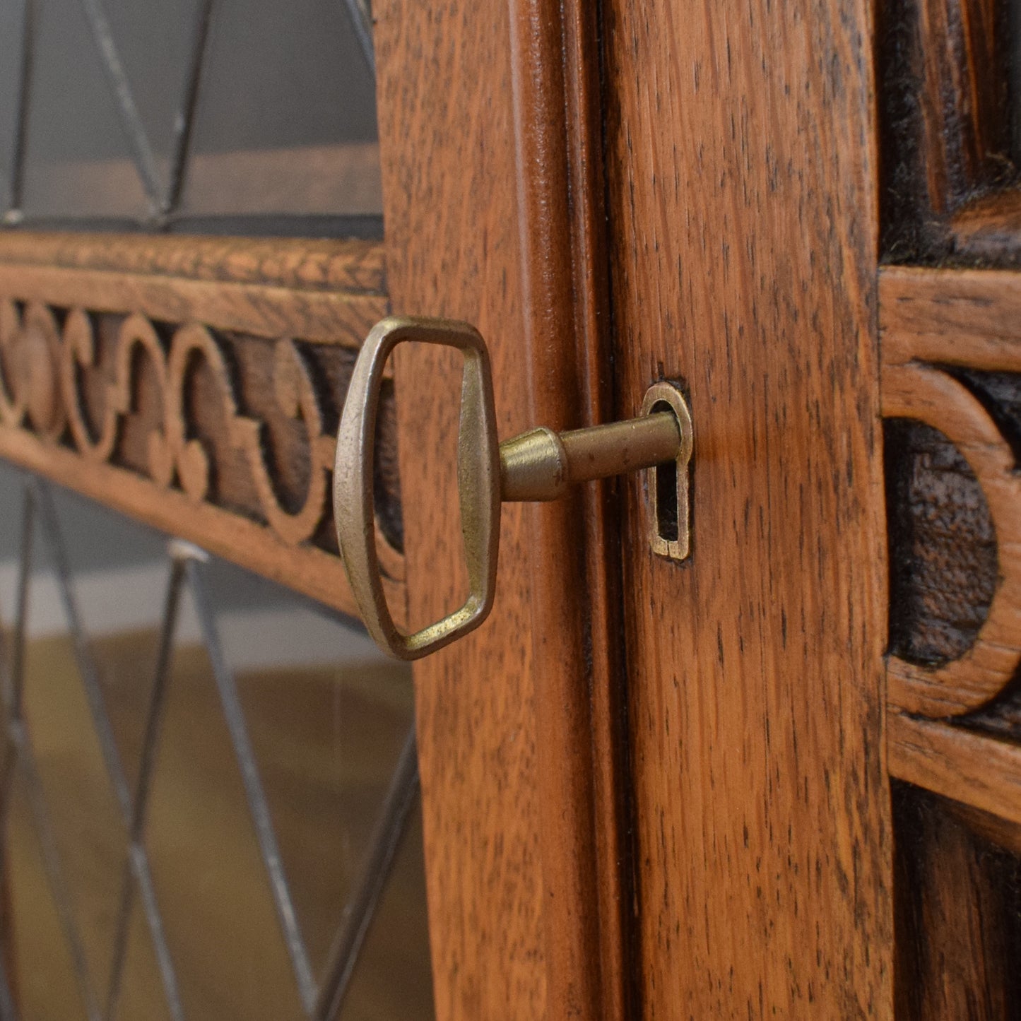 Glazed Oak Cabinet