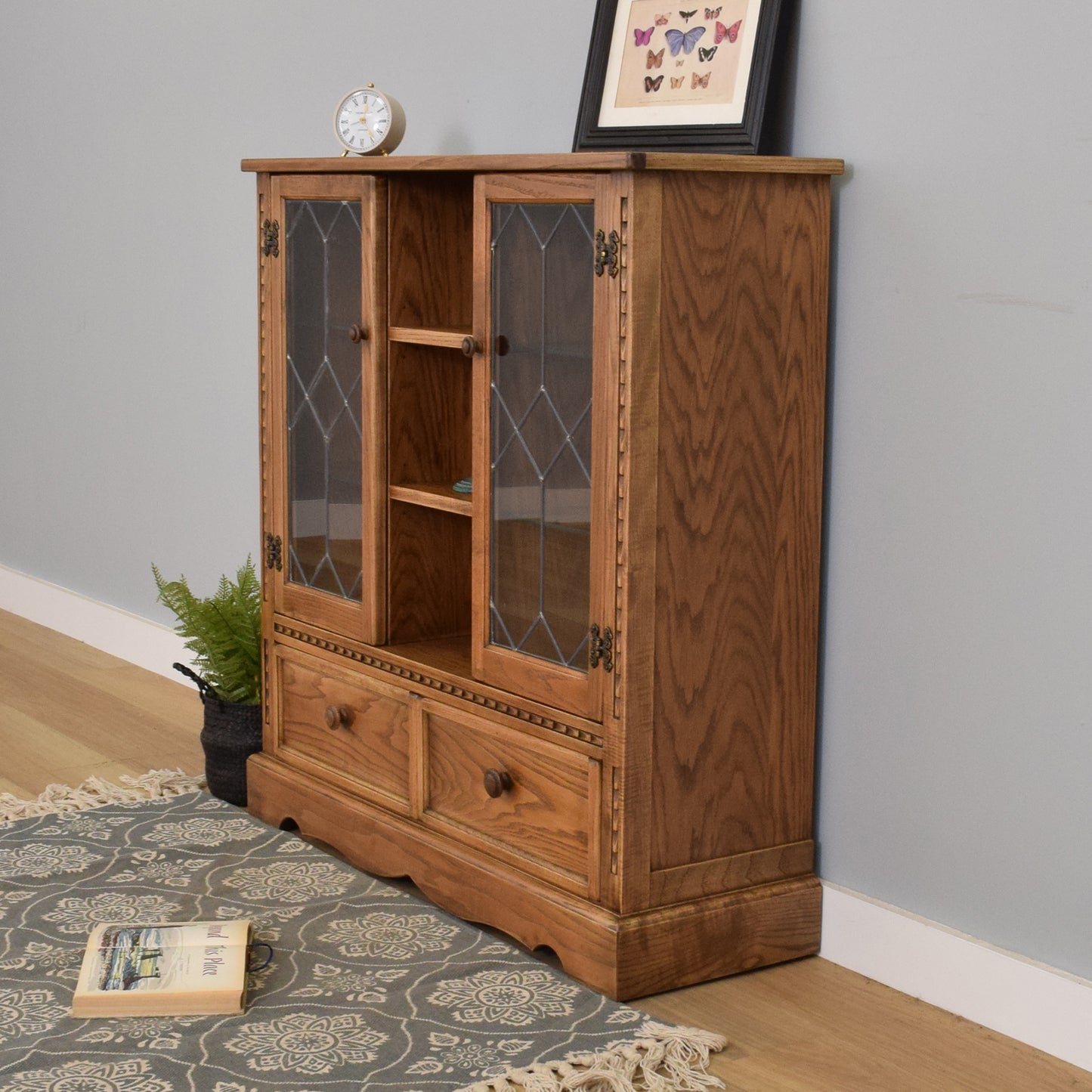 Restored 'Nathan' Glass Cabinet