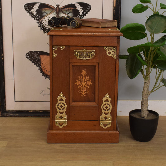 Vintage Mahogany Coal Scuttle