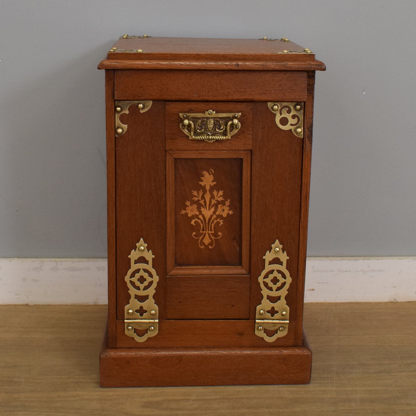 Vintage Mahogany Coal Scuttle