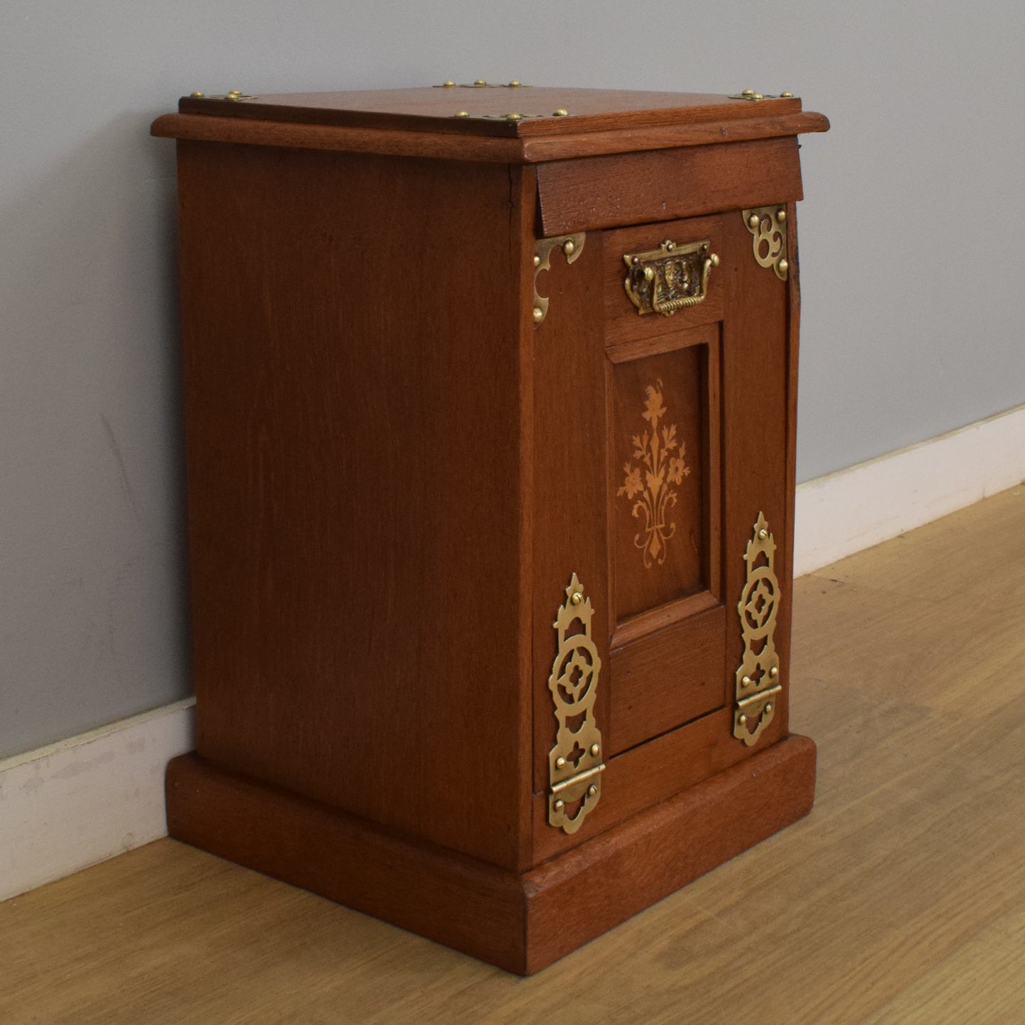 Vintage Mahogany Coal Scuttle