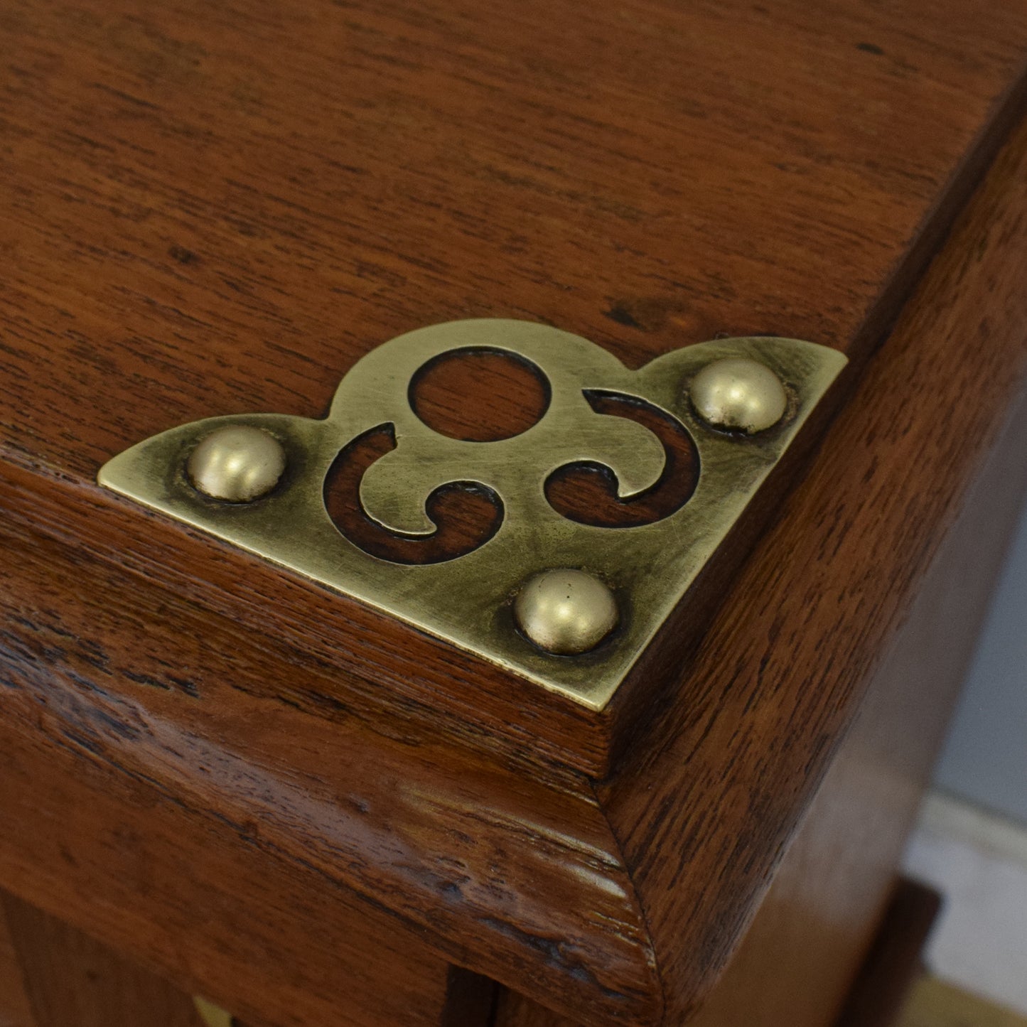 Vintage Mahogany Coal Scuttle