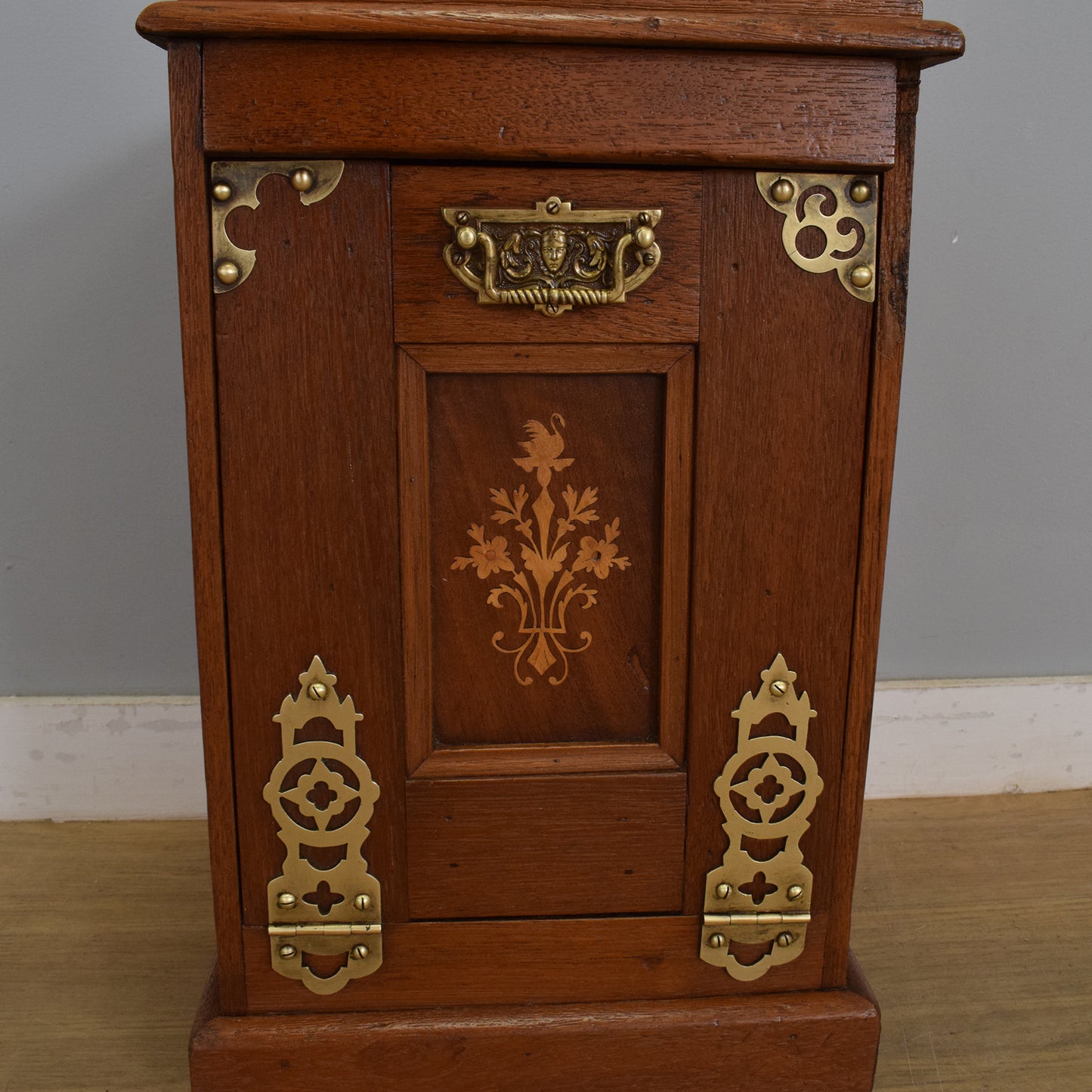 Vintage Mahogany Coal Scuttle
