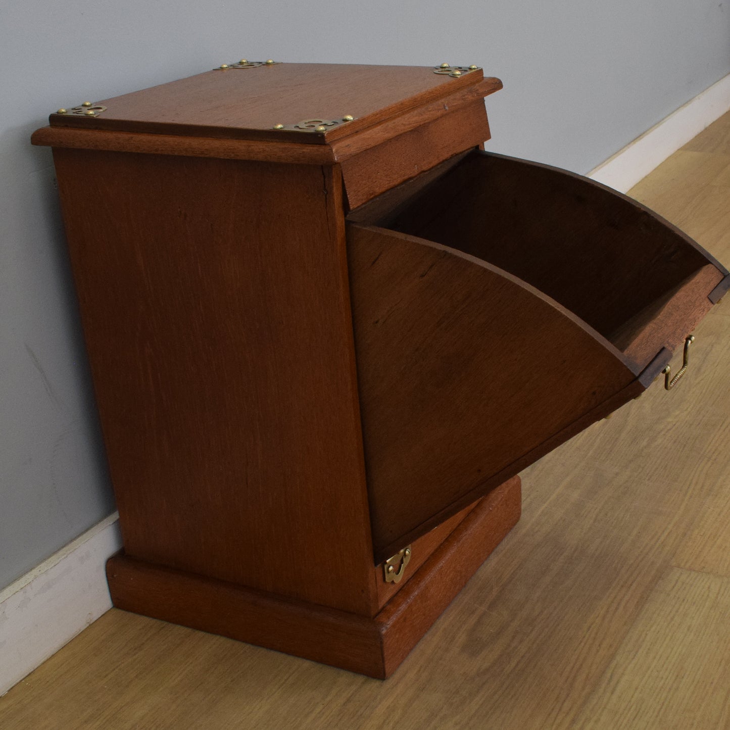 Vintage Mahogany Coal Scuttle