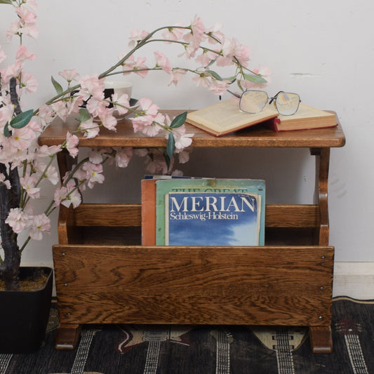 Oak Magazine Rack