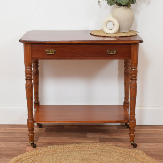 Restored Mahogany Console Table