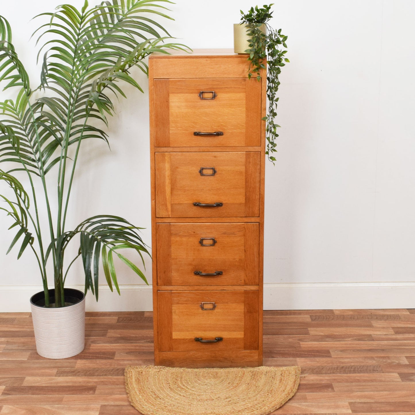 Restored Oak Filing Cabinet