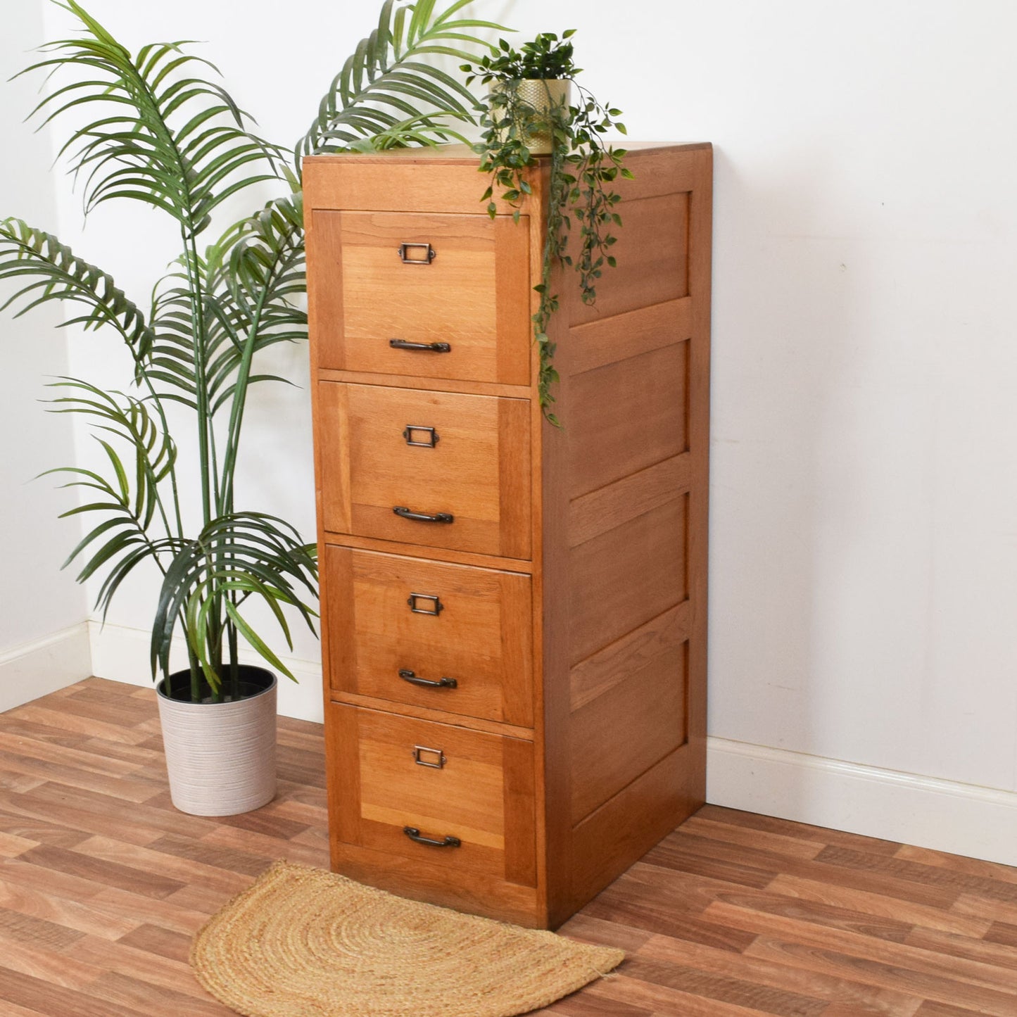 Restored Oak Filing Cabinet