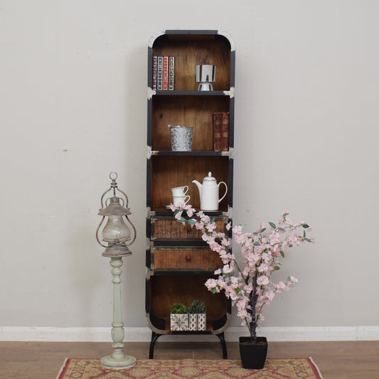 Industrial Iron & Wood Bookcase