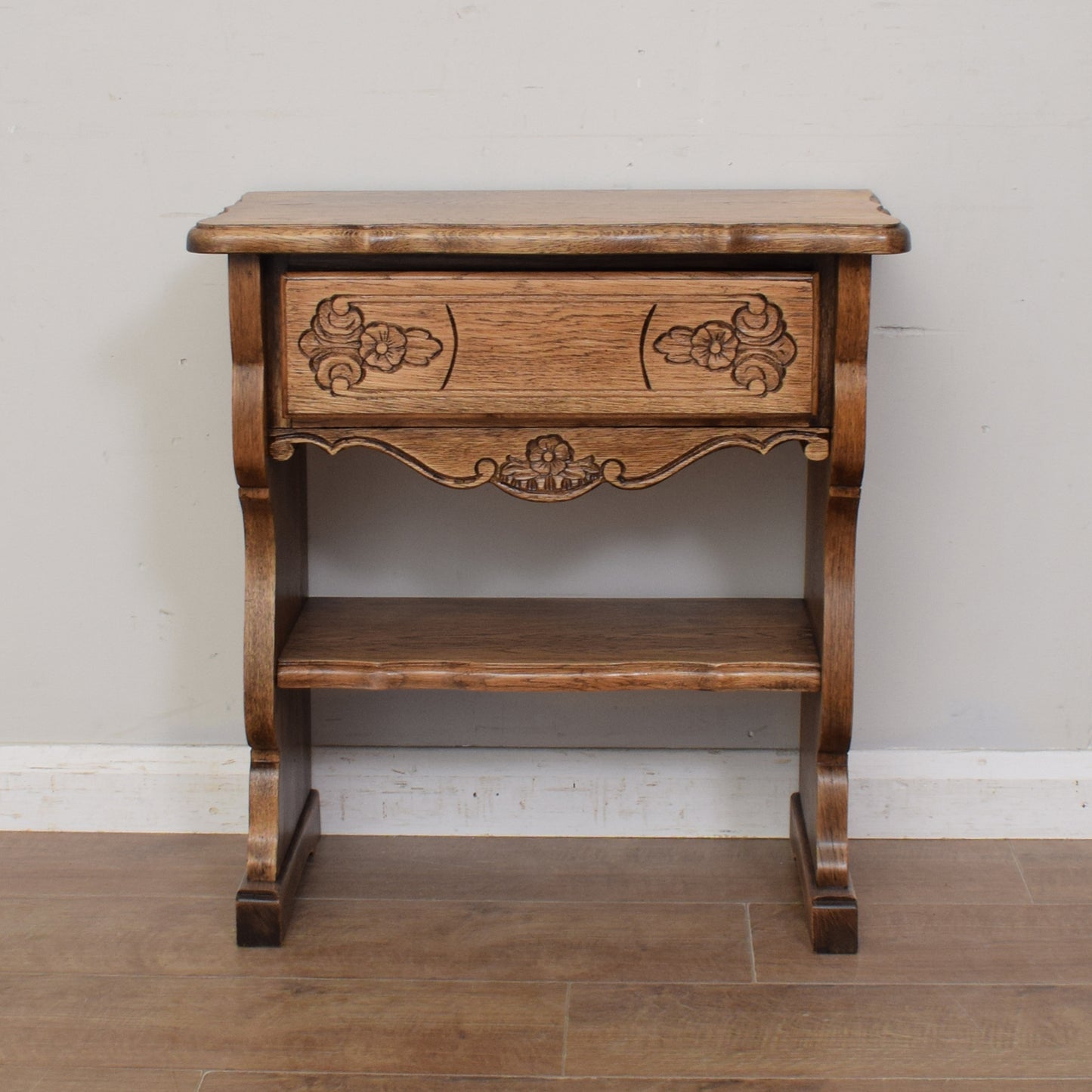 Restored Oak Console Table