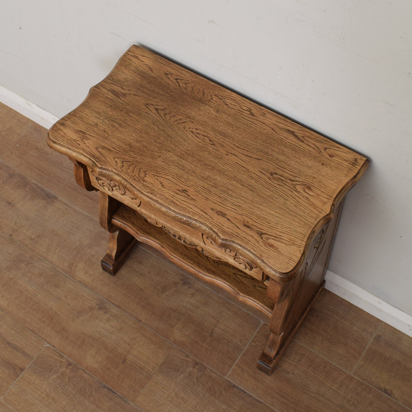 Restored Oak Console Table