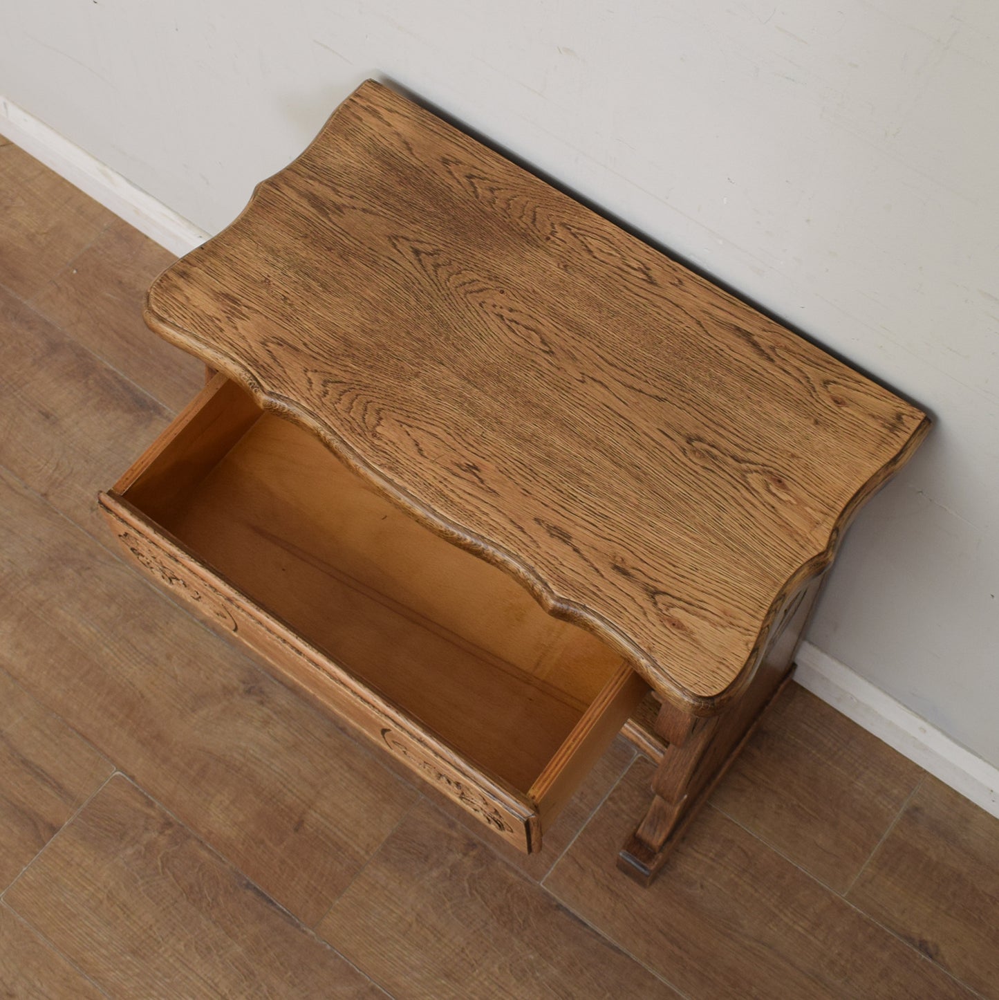 Restored Oak Console Table