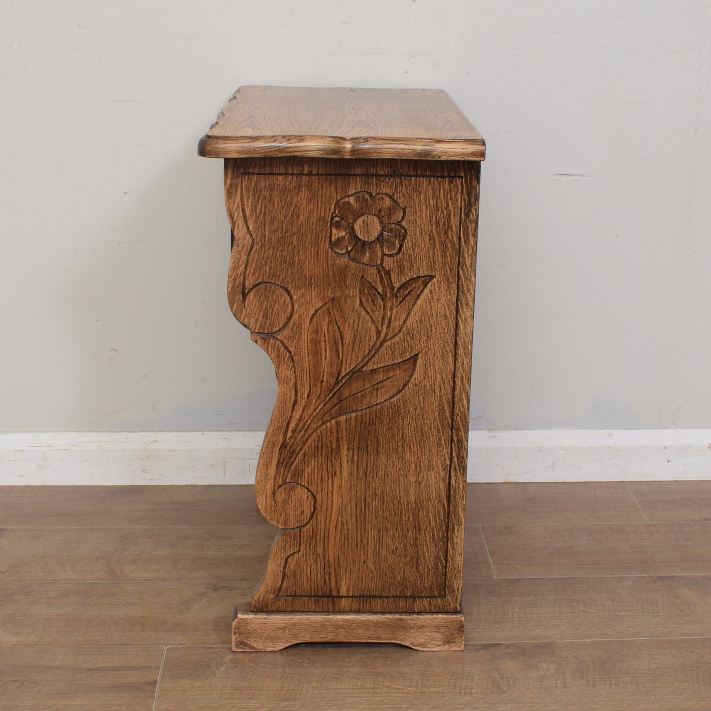 Restored Oak Console Table