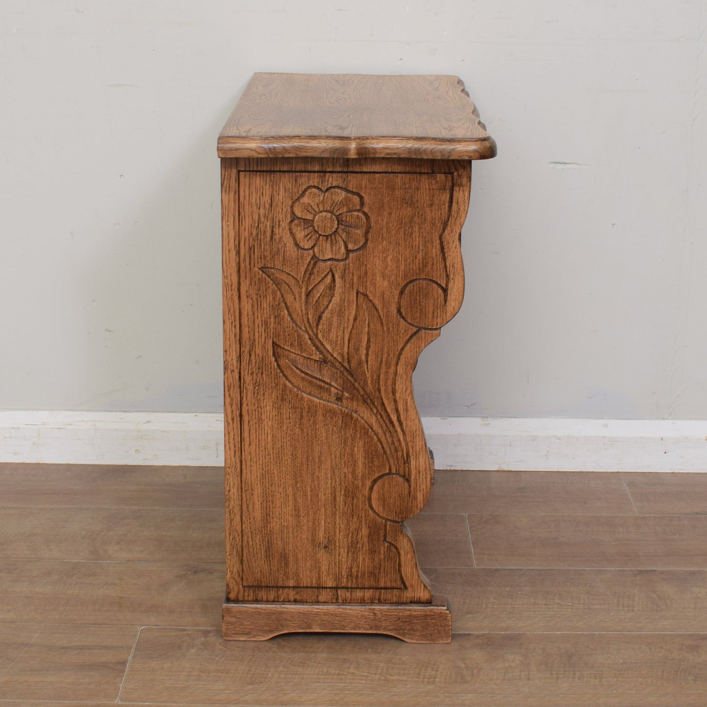 Restored Oak Console Table