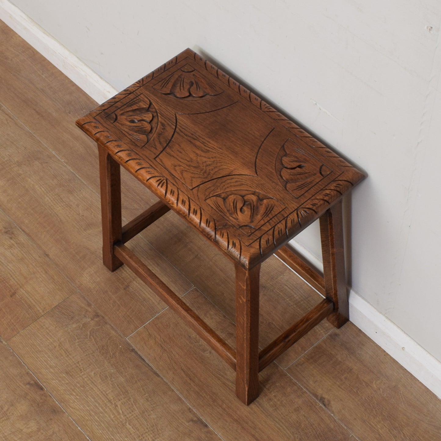 Carved Oak Side Table