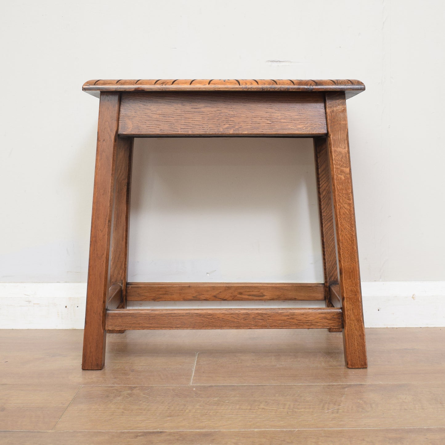 Carved Oak Side Table