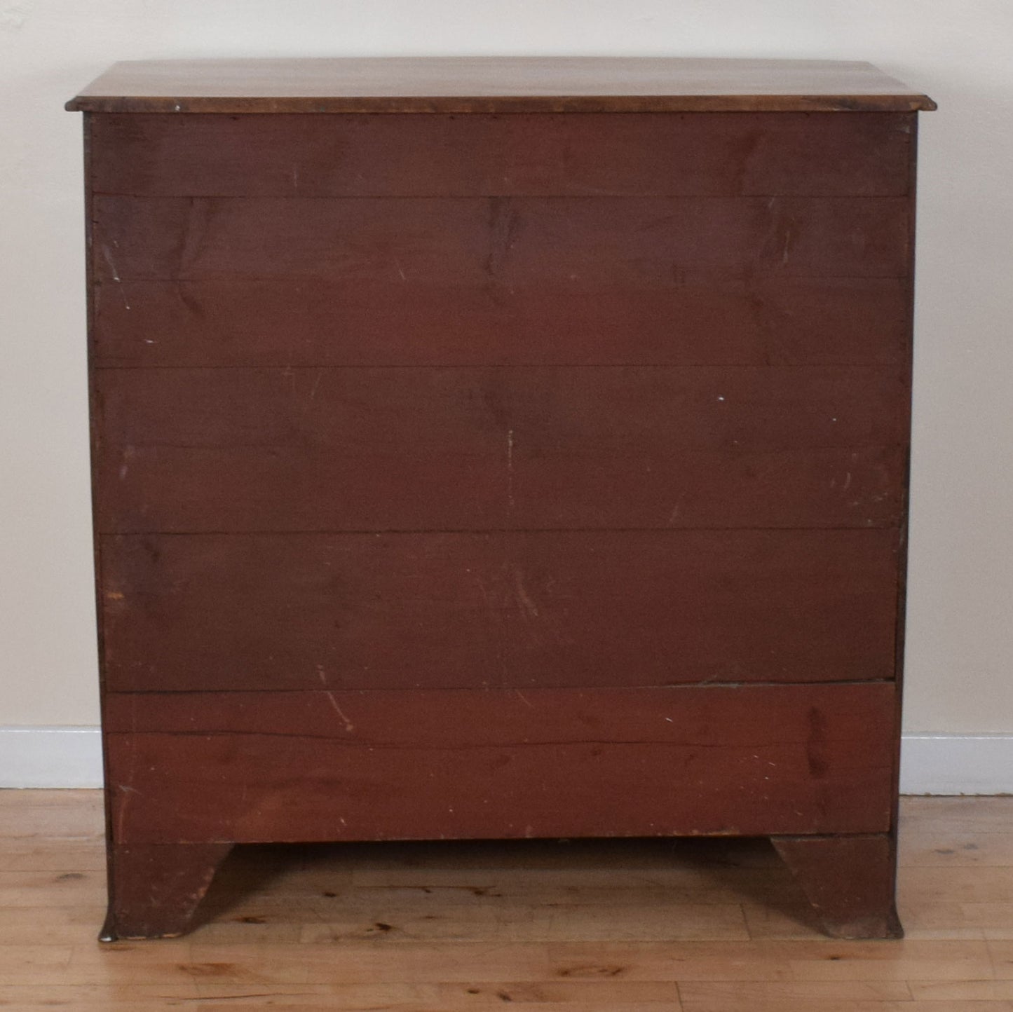 Inlaid Bow-Fronted Chest of Drawers