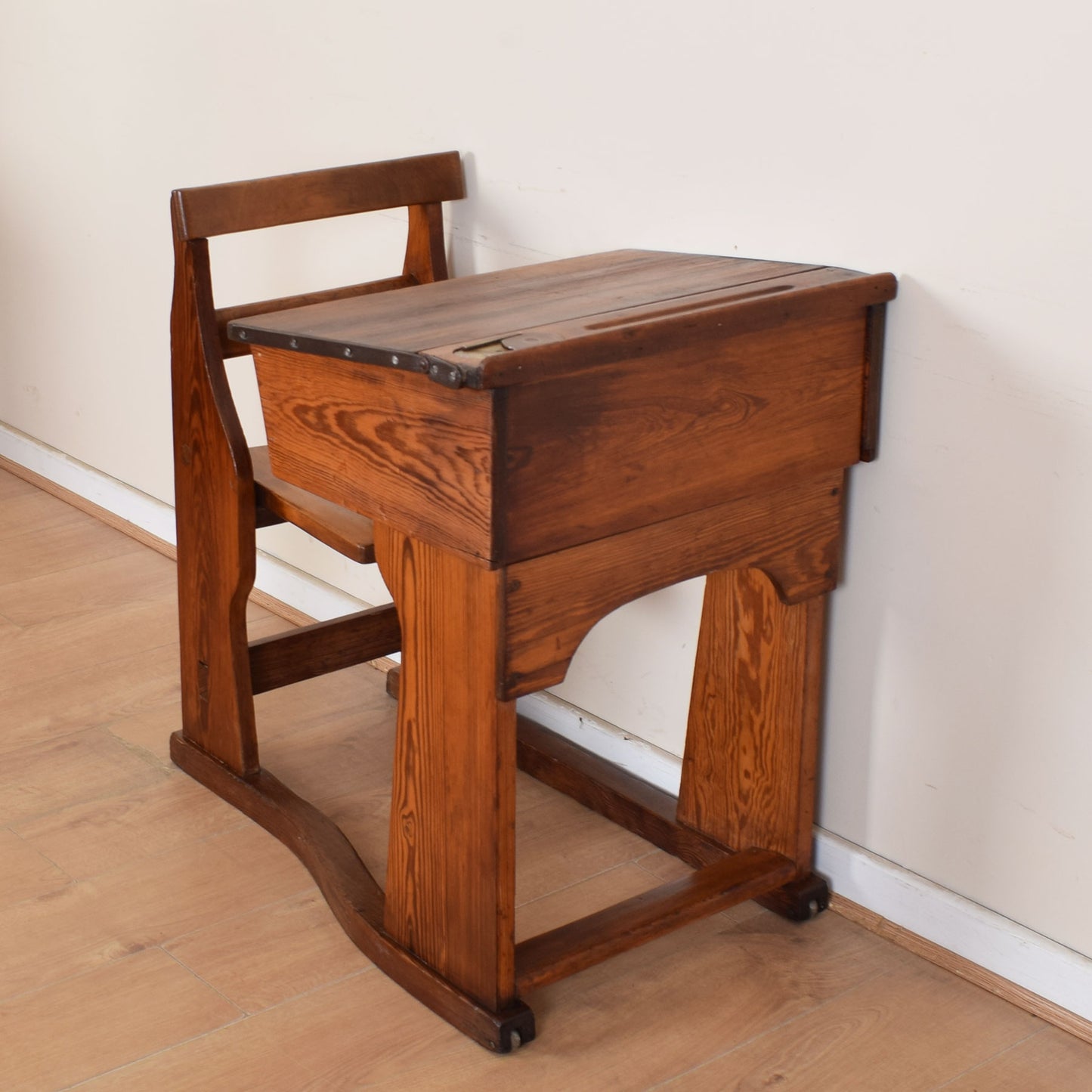 Pitch Pine School Desk