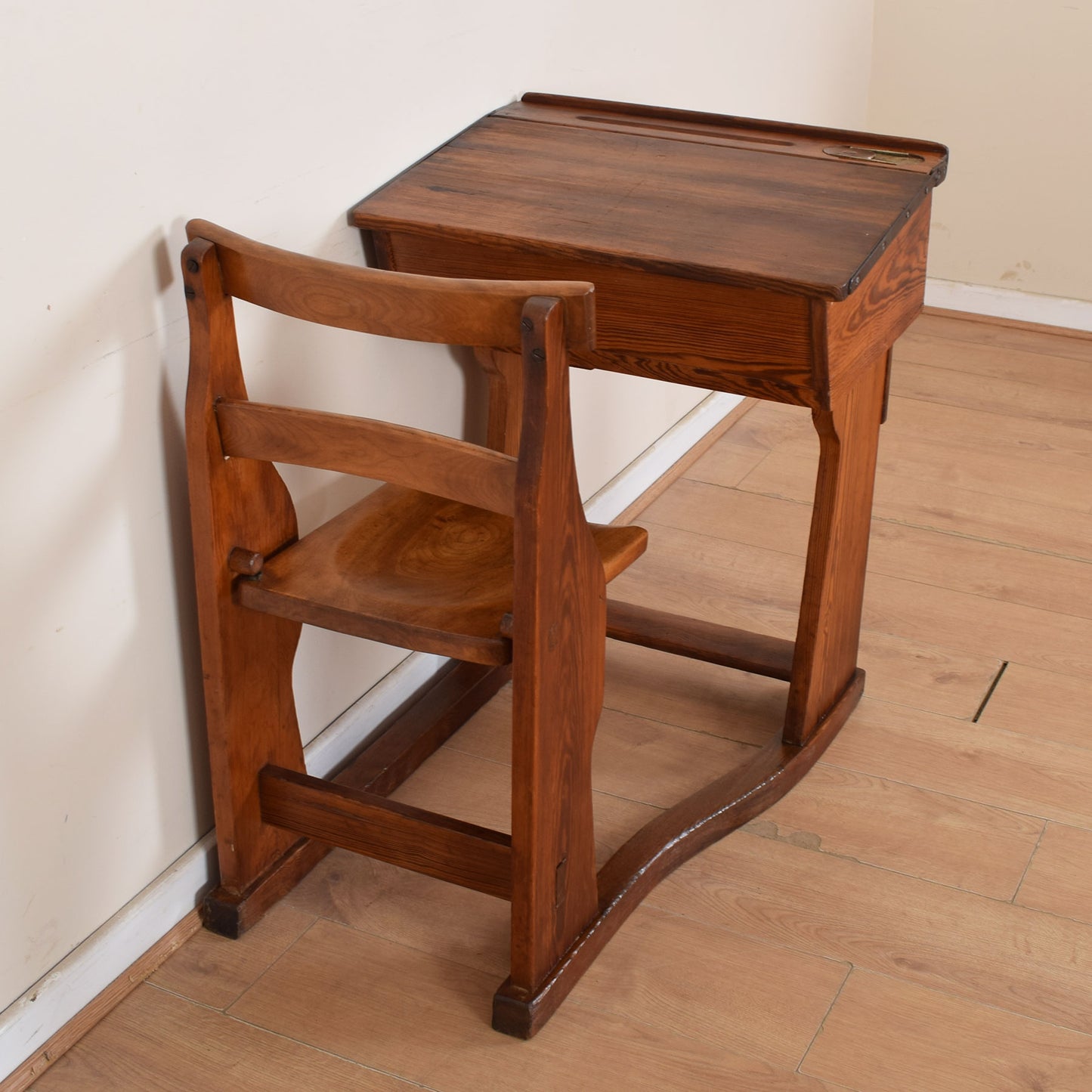 Pitch Pine School Desk
