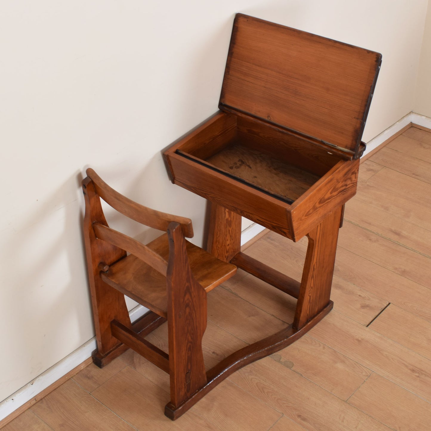 Pitch Pine School Desk