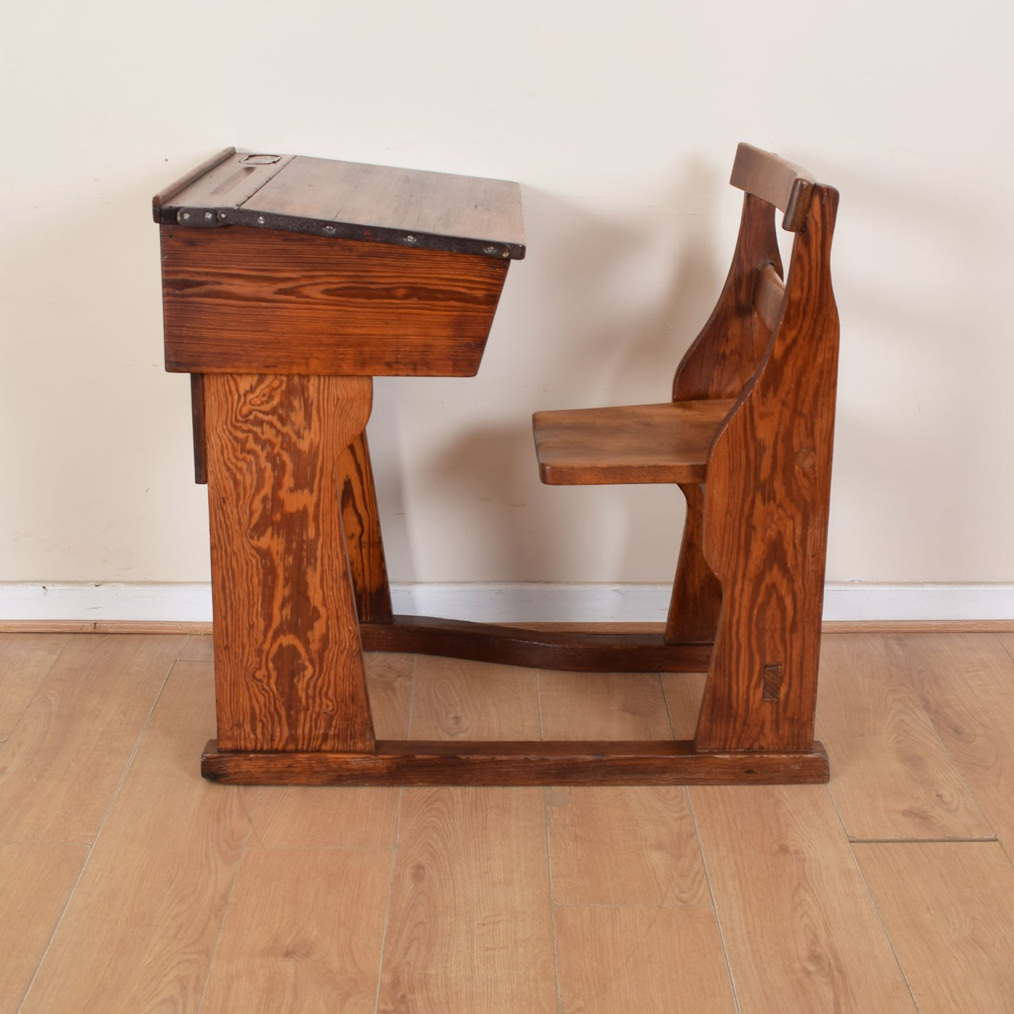 Pitch Pine School Desk