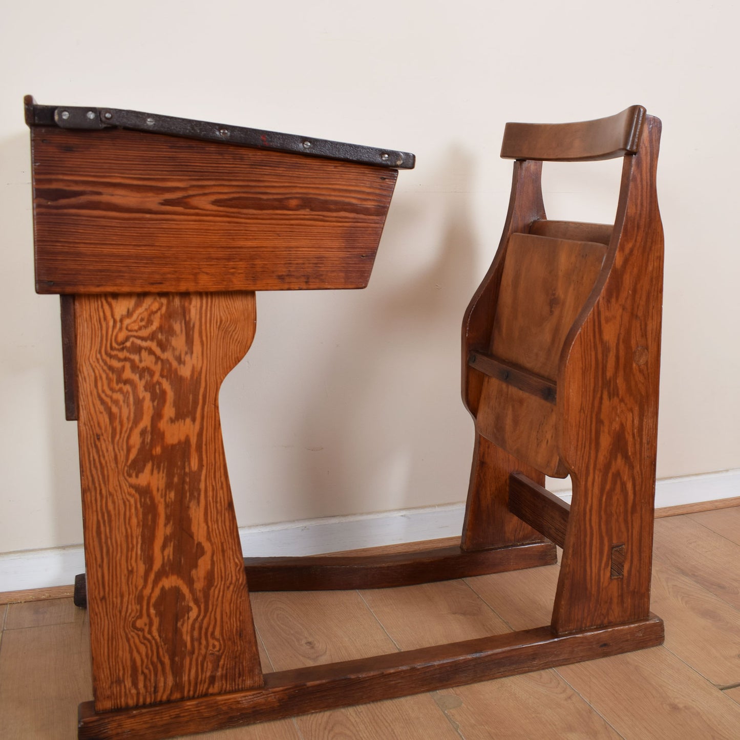 Pitch Pine School Desk