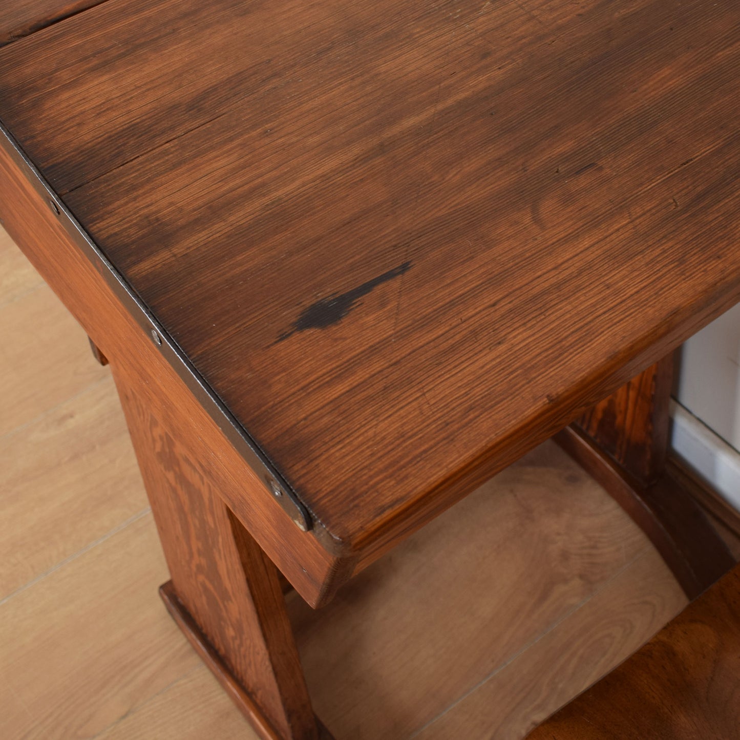 Pitch Pine School Desk