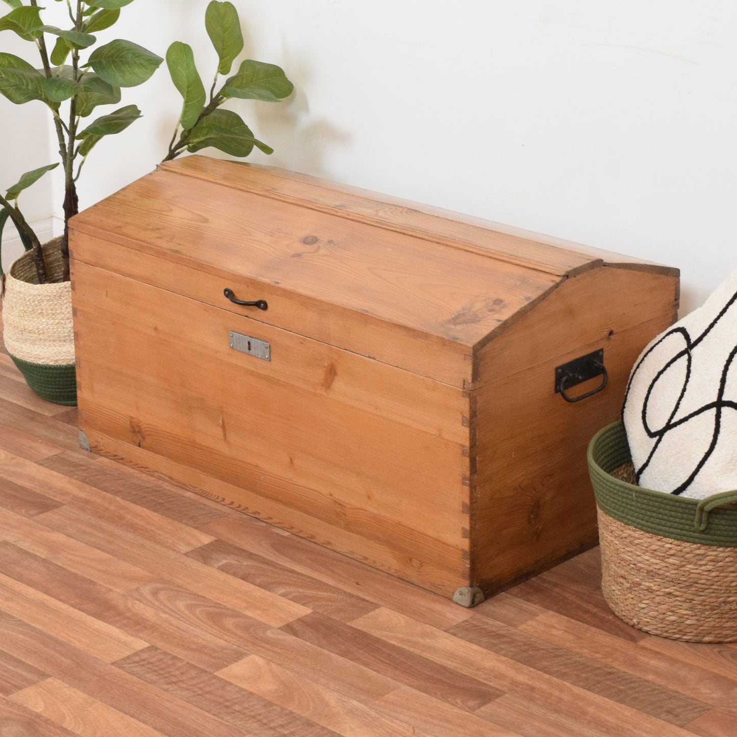 Antique Pine Blanket Box