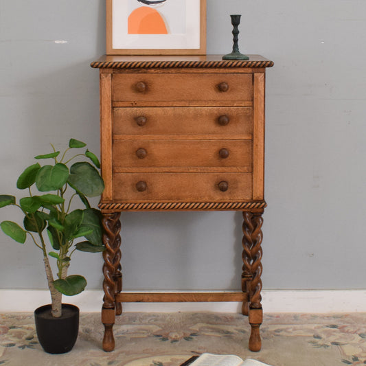 Oak Sheet Music Cabinet