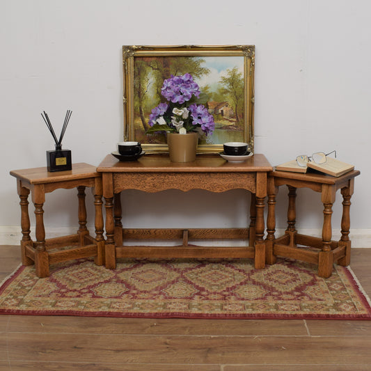 Long Oak Nest of Tables