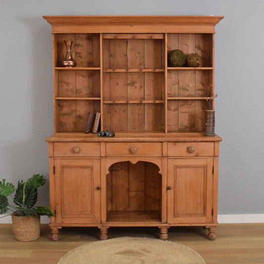 Large Rustic Pine Dresser