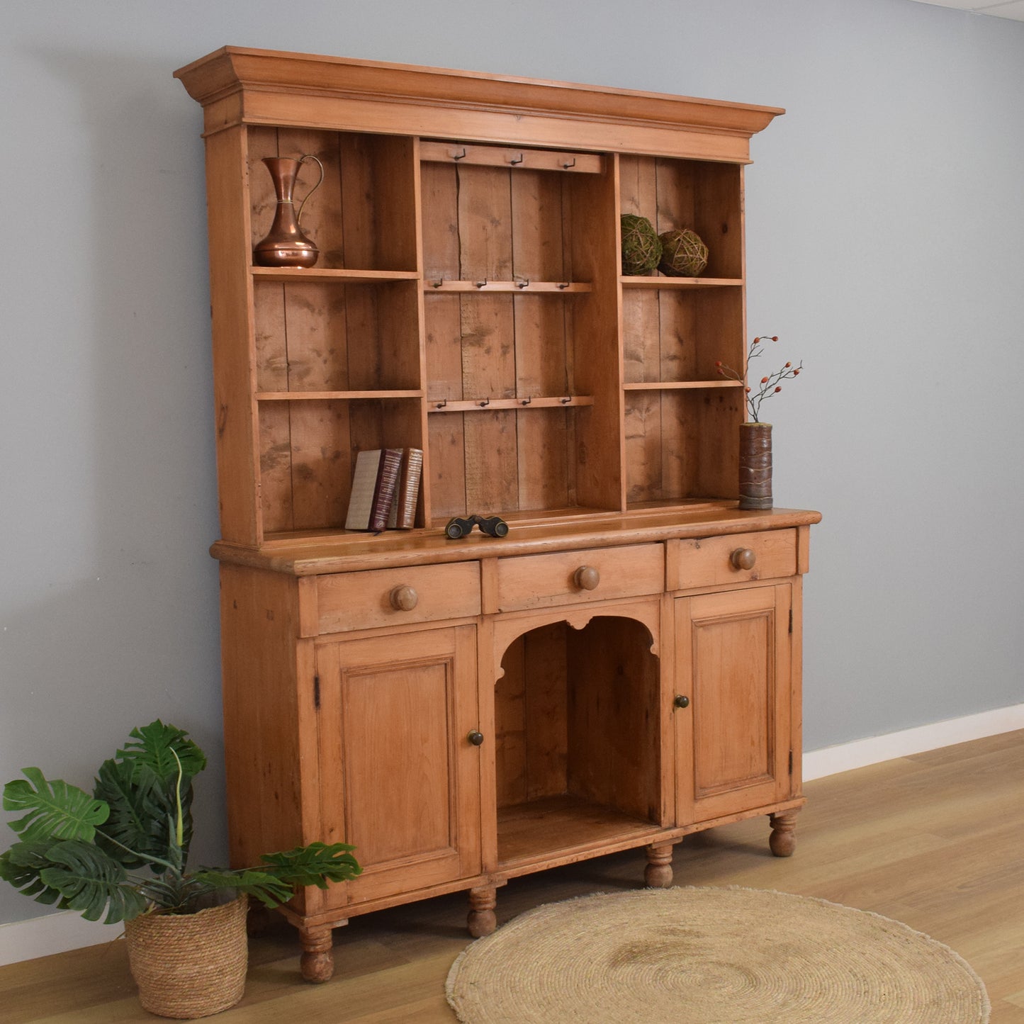 Large Rustic Pine Dresser