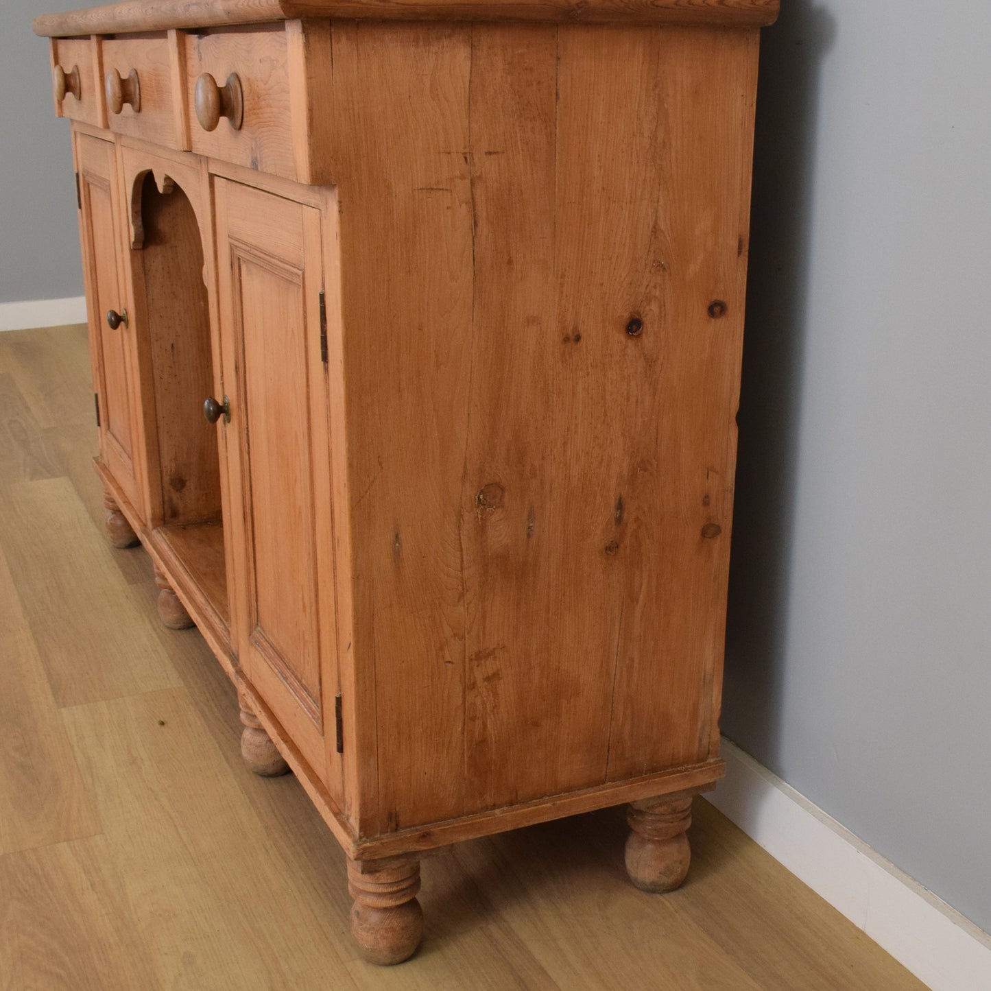 Large Rustic Pine Dresser