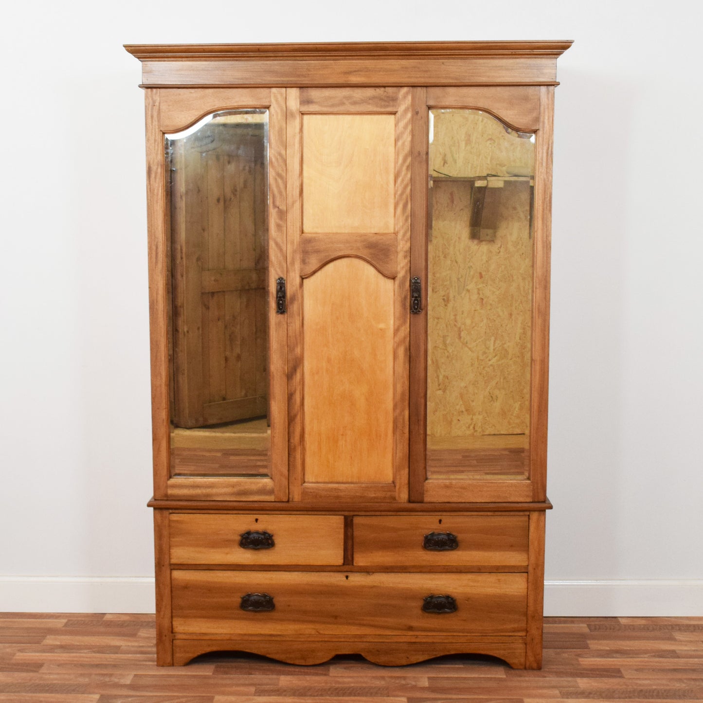 Mirrored Mahogany Hallrobe